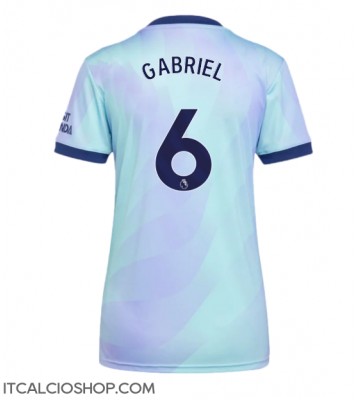 Arsenal Gabriel Magalhaes #6 Terza Maglia Femmina 2024-25 Manica Corta